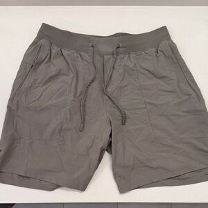 Lululemon Gray/Green Athletic Shorts - 5” inseam
